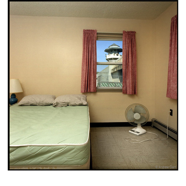 Guard Tower from window of conjugal visition room, Auburn State prison, NY