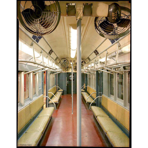 R-10 subway car with straw seats